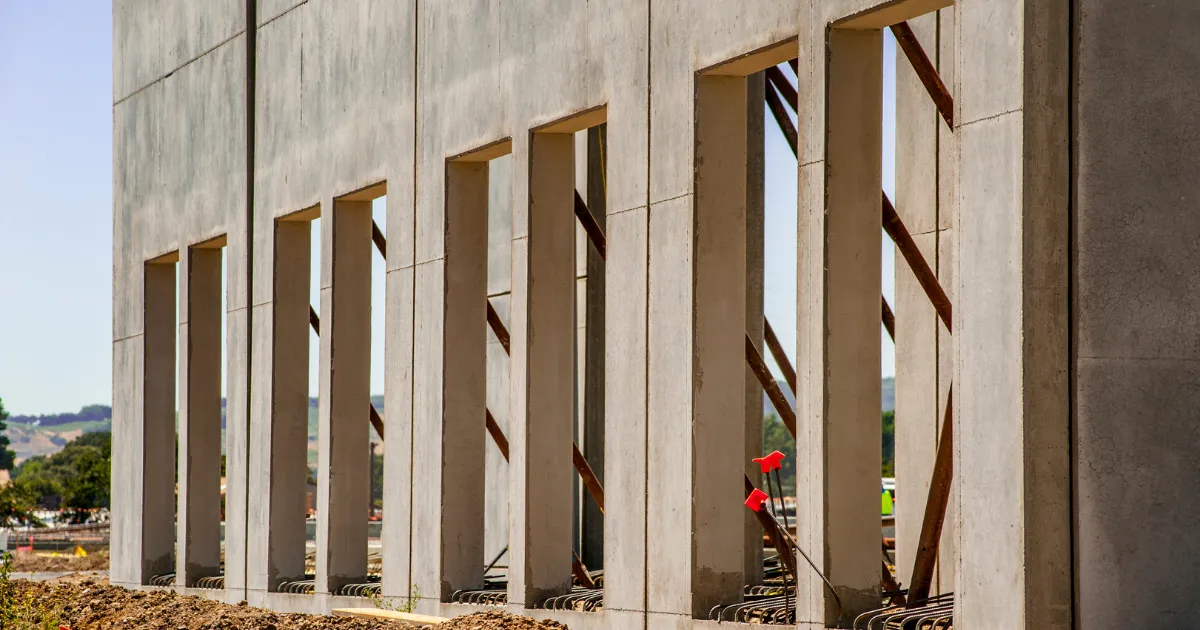 Tilt Panel Walls Erected